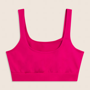 Top Sportivo Seamless con Fascia Sottoseno in costina