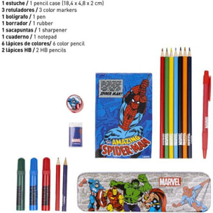 Set Papelería Coloreable Marvel