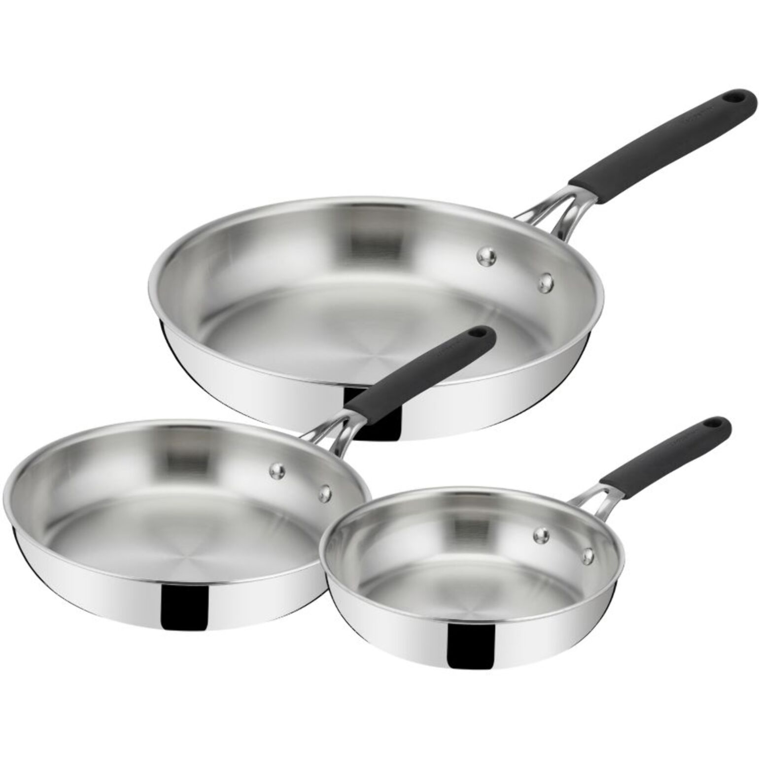 Batterie de cuisine LAGOSTINA 3 poeles Esperta Triply 20/24/28cm