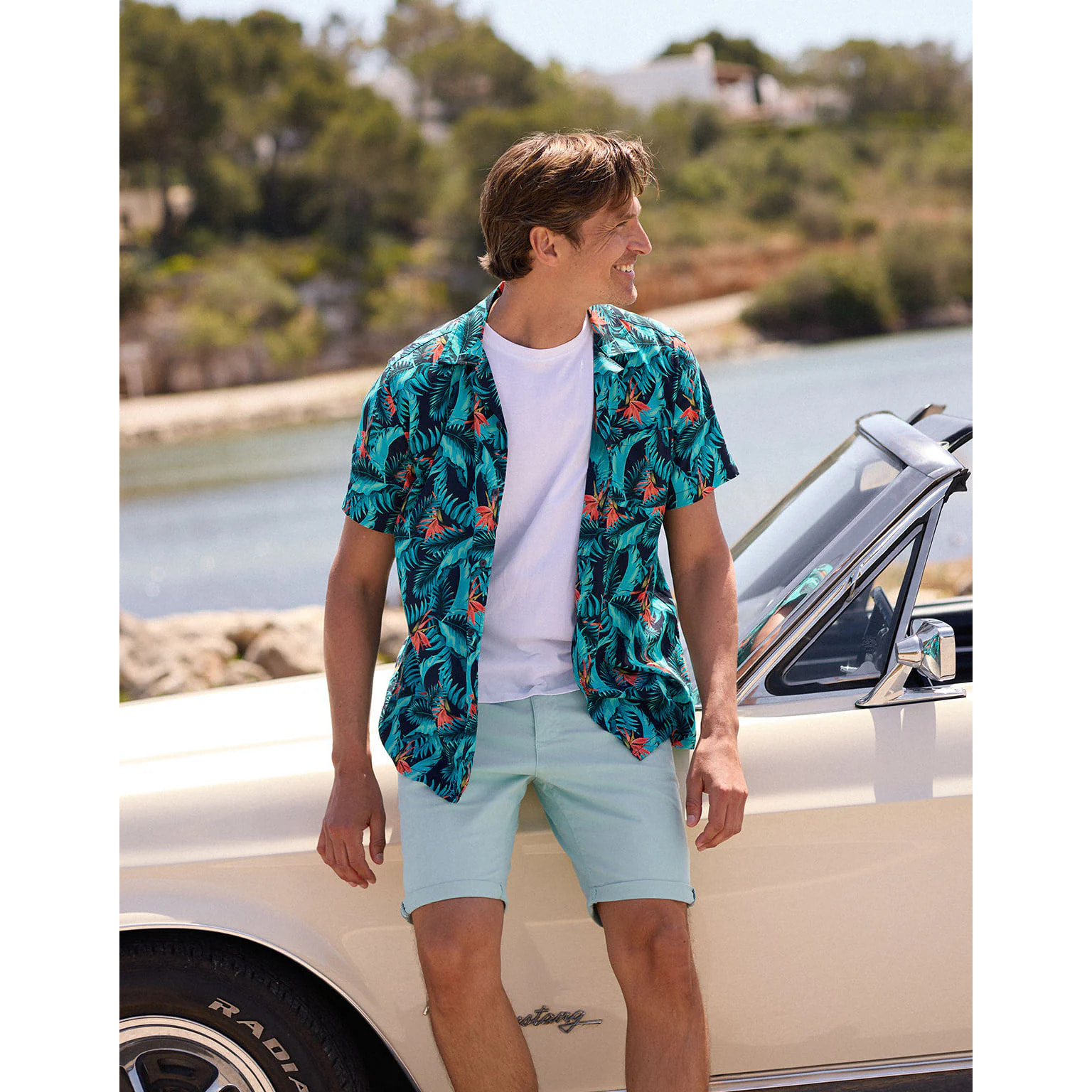 Camisa Manga Corta Azul - Amazonia