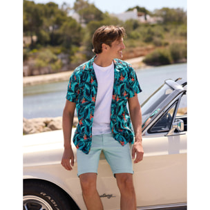 Camisa Manga Corta Azul - Amazonia
