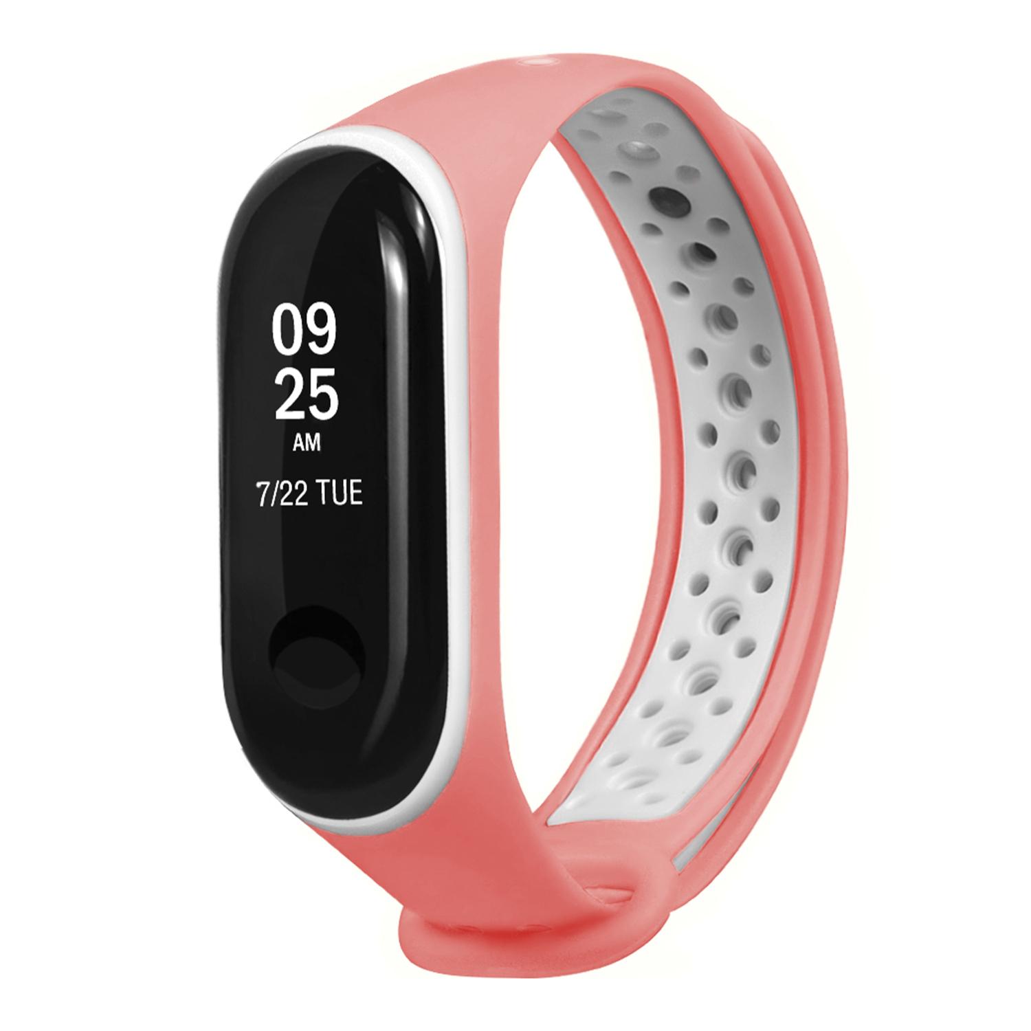 DAM Correa deportiva de silicona Compatible con Xiaomi Band 25x1x2 Cm. Color: Rosa