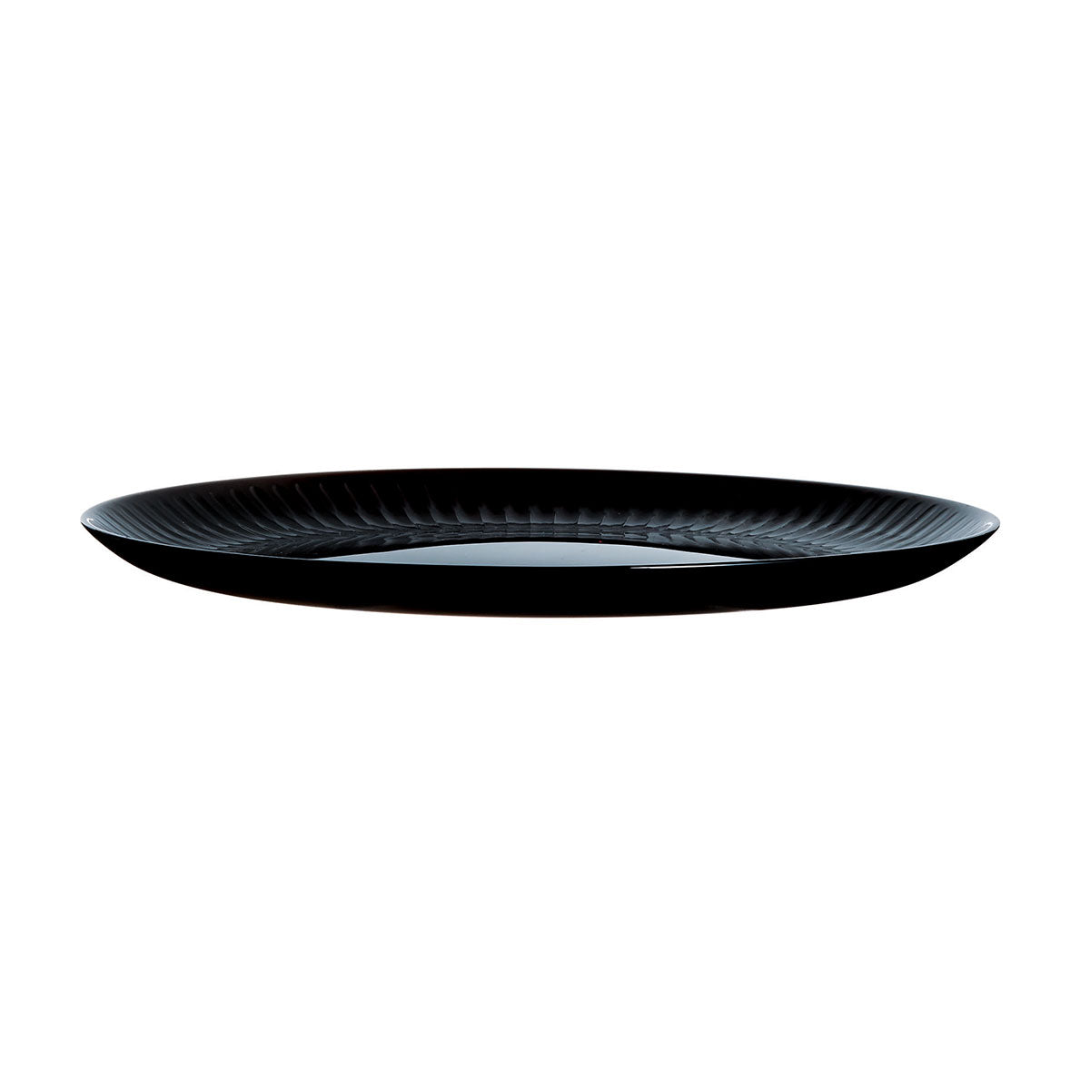 6 platos llanos negros 25 cm Cottage - Luminarc