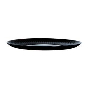 6 platos llanos negros 25 cm Cottage - Luminarc
