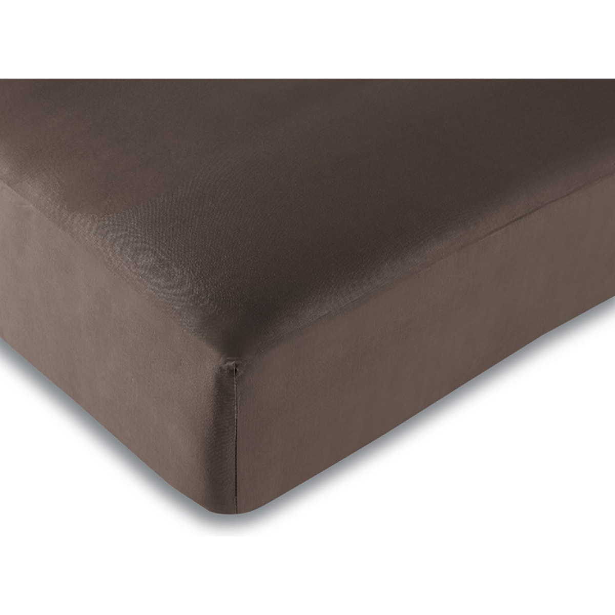 Drap housse 57 fils/cm² - Choco