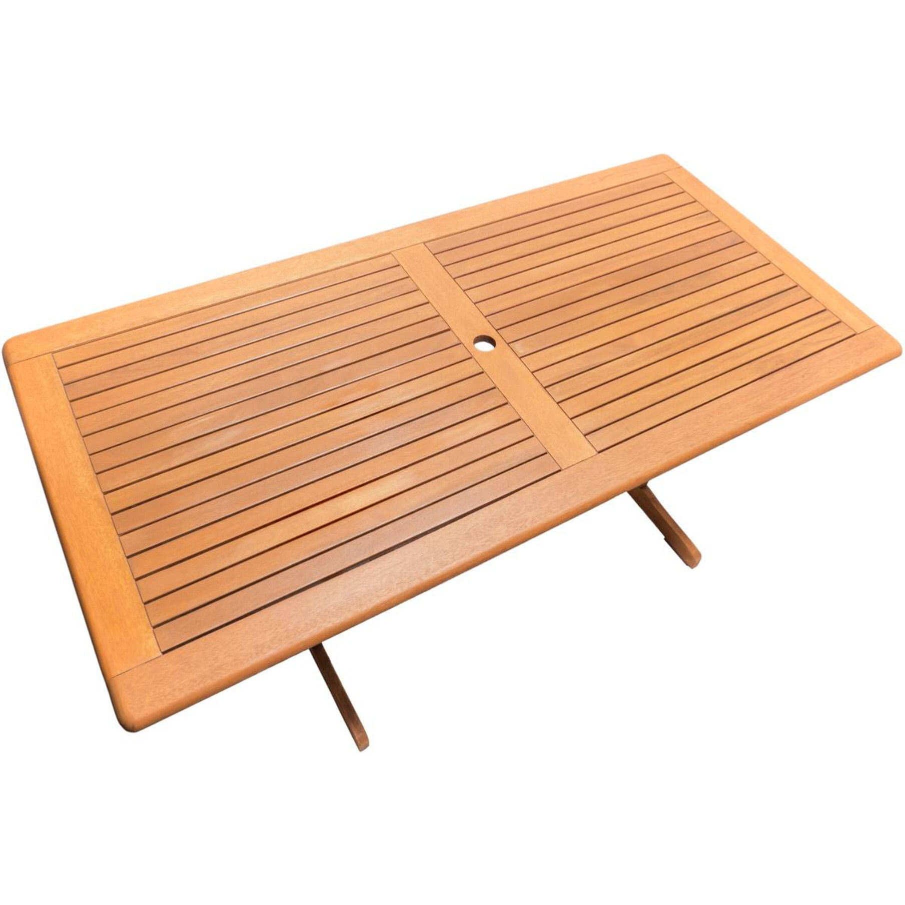 Table de jardin "Osaka" - 180 x 90 cm - Bois naturel