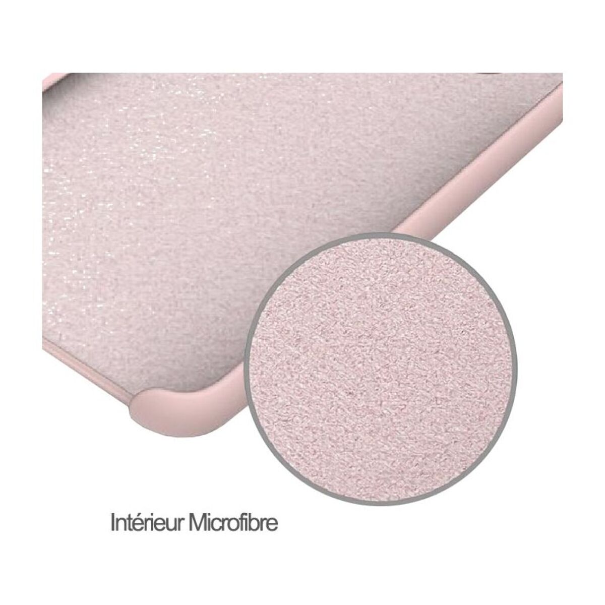 Coque IBROZ Samsung A20e Liquid Silicone rose poudré