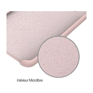 Coque IBROZ Samsung A20e Liquid Silicone rose poudré