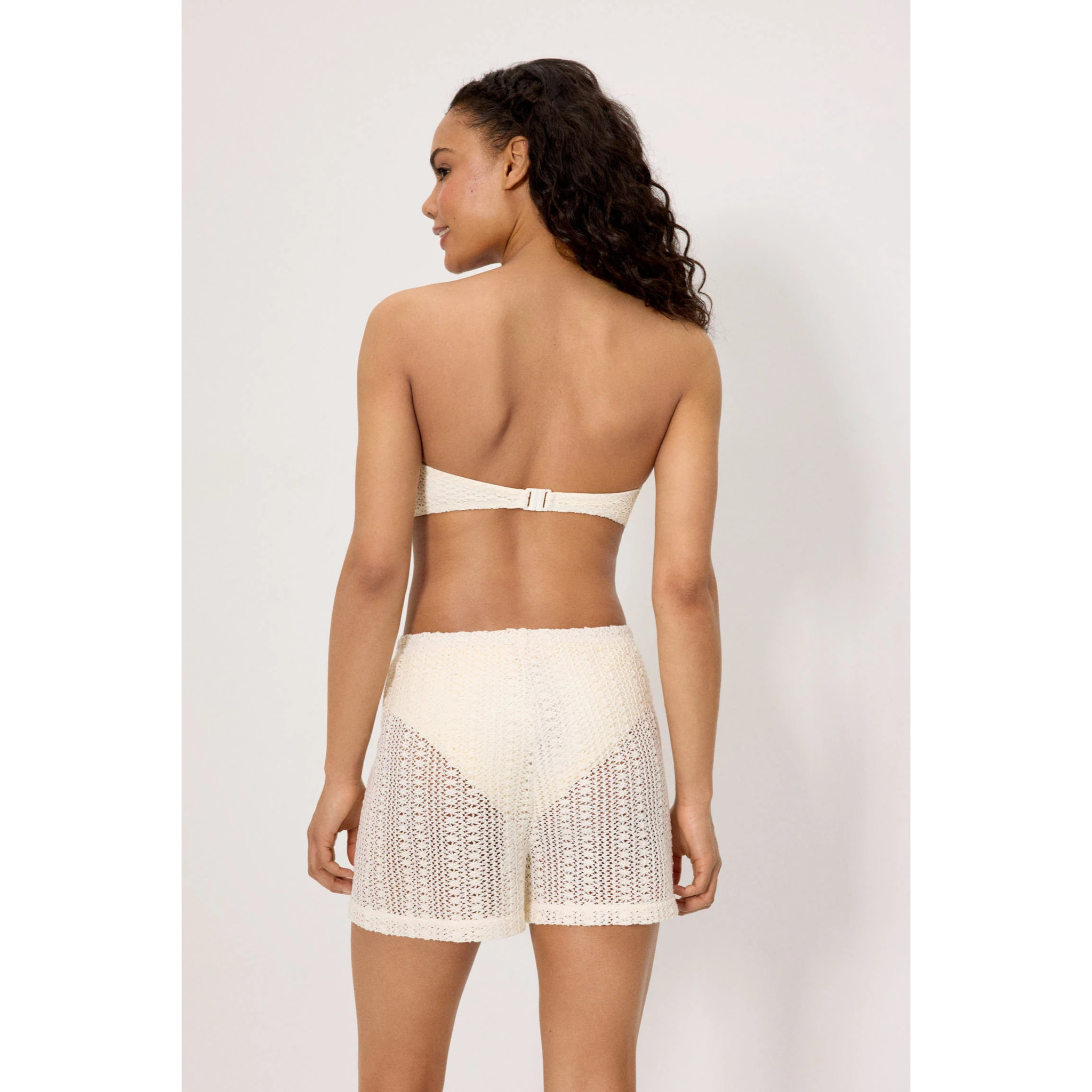 Pantaloni corti Beige