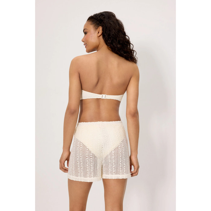 Pantaloni corti Beige