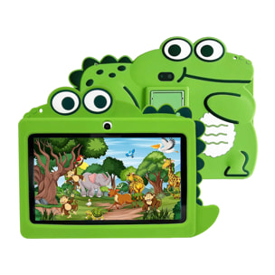 DAM Tablet Infantil K706 WiFi. SO Android 7. Pantalla 7'' 1024x600px. MTK 6735 1GB RAM + 8GB. Doble cámara. 22x2,1x16,5 Cm. Color: Verde