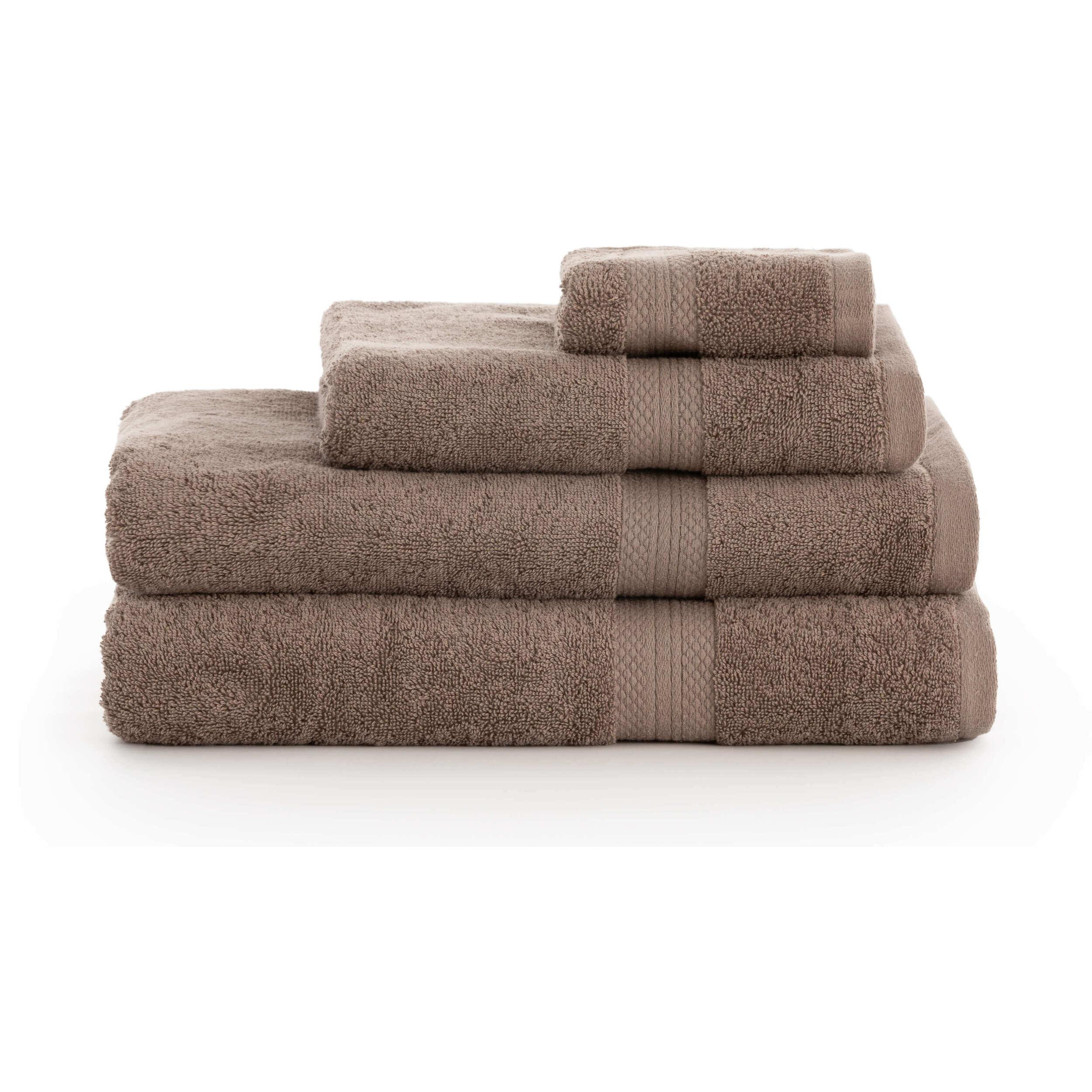 Serviette de bain 100% coton peigné 650 gr Taupe