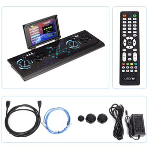 Console retrò ARACADE 3D 64Gb 4222 gioco WIFI PANDORA FORREST. Schermo intero da 10" per due giocatori.