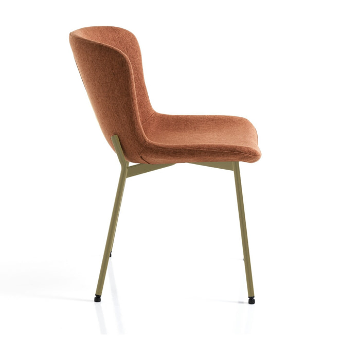 Oresteluchetta Set 4 Sedie RANN RED GOLD