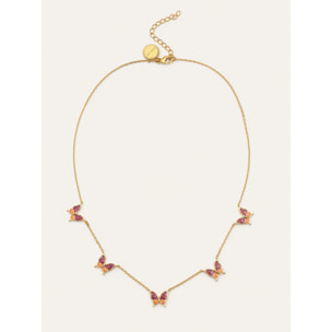Collar Butterfly Baño Oro