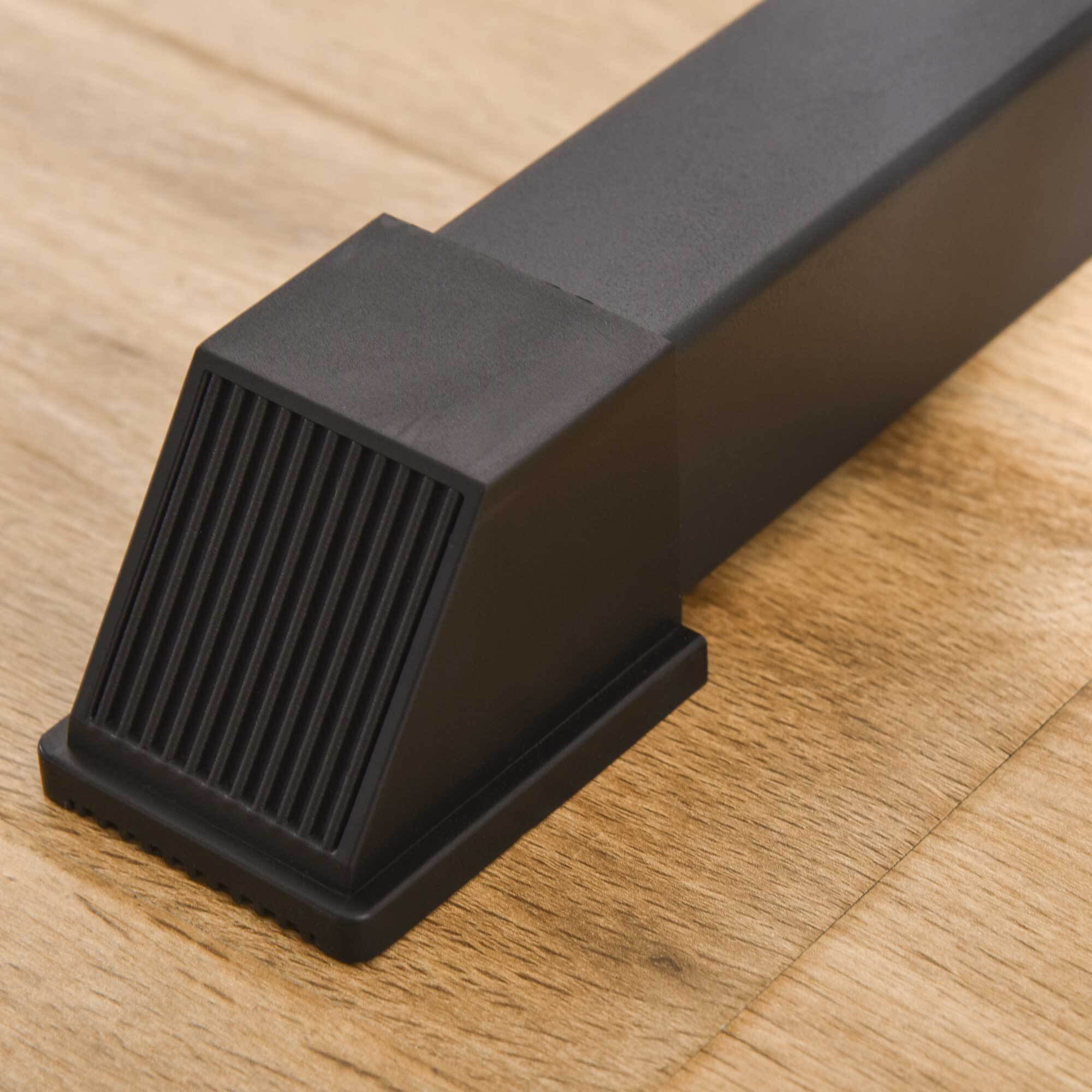 Soporte Ajustable para Barras de Pesas Estante Soporte Multifuncional para Ejercicios en Hogar y Oficina Carga 150 kg Altura Regulable de 121-171 cm Negro y Rojo