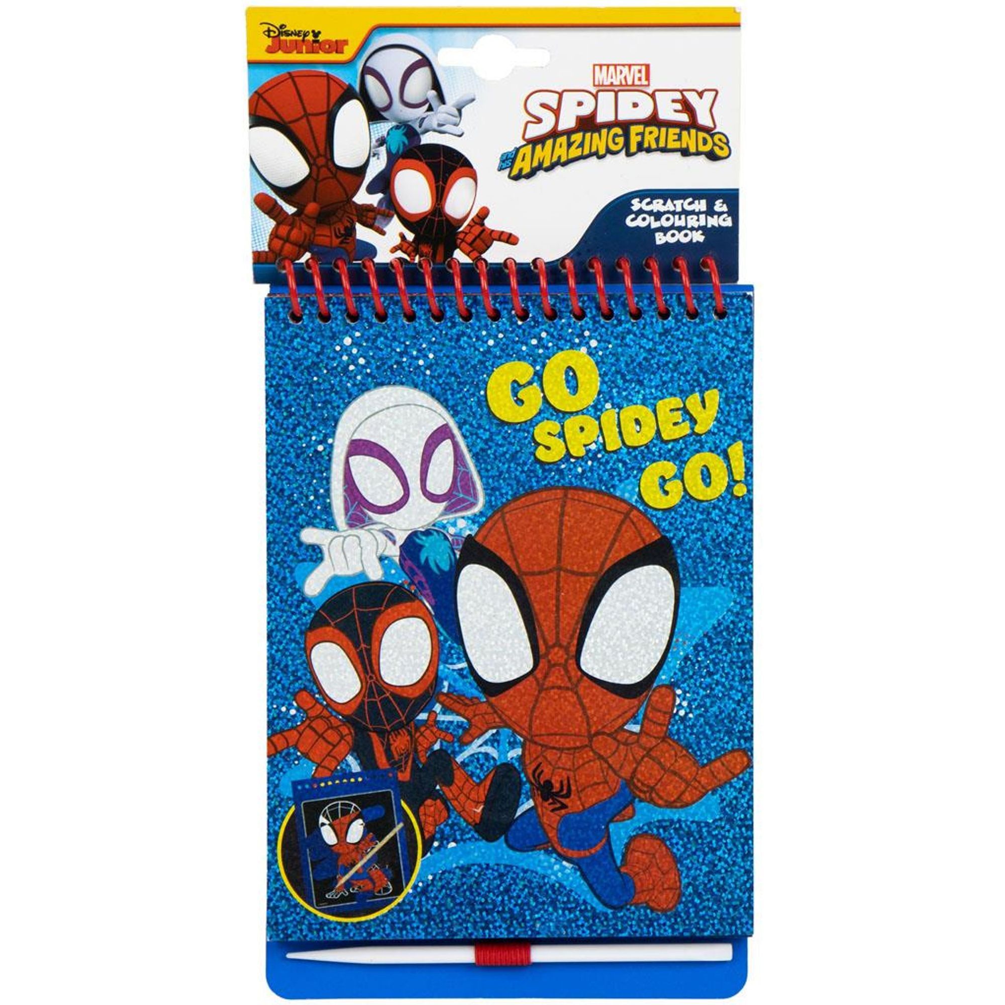 Set De Papelería Scratch Book Spidey