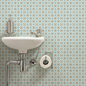 Stickers muraux - Sticker Mural Carrelage adhésif Cuisine Salle de Bain - 30 STICKERS CARRELAGES AZULEJOS GIANLUCA
