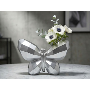 VASO BUTTERFLY SILVER CM 22,5X8X15