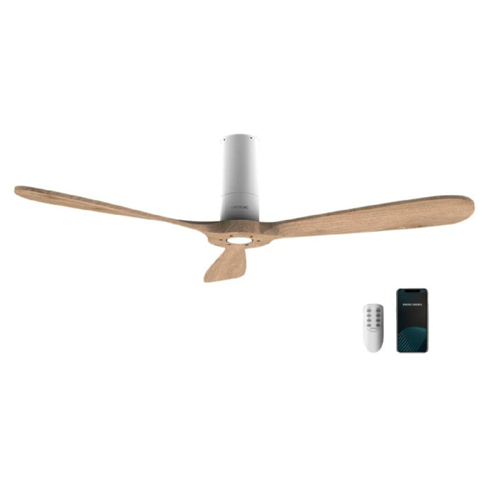 Cecotec Ventilateur de plafond avec télécommande et Wifi EnergySilence Aero 5500