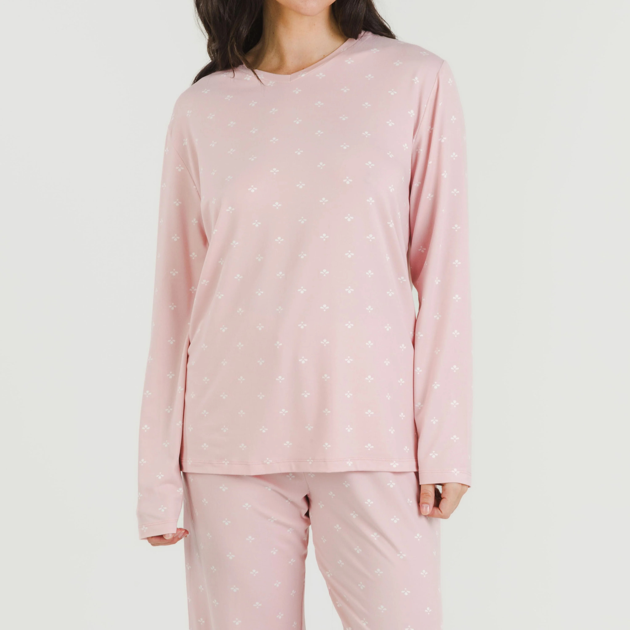 Pigiama lungo da donna soft embera