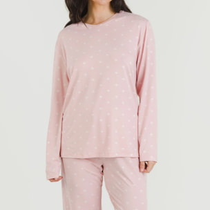 Pigiama lungo da donna soft embera
