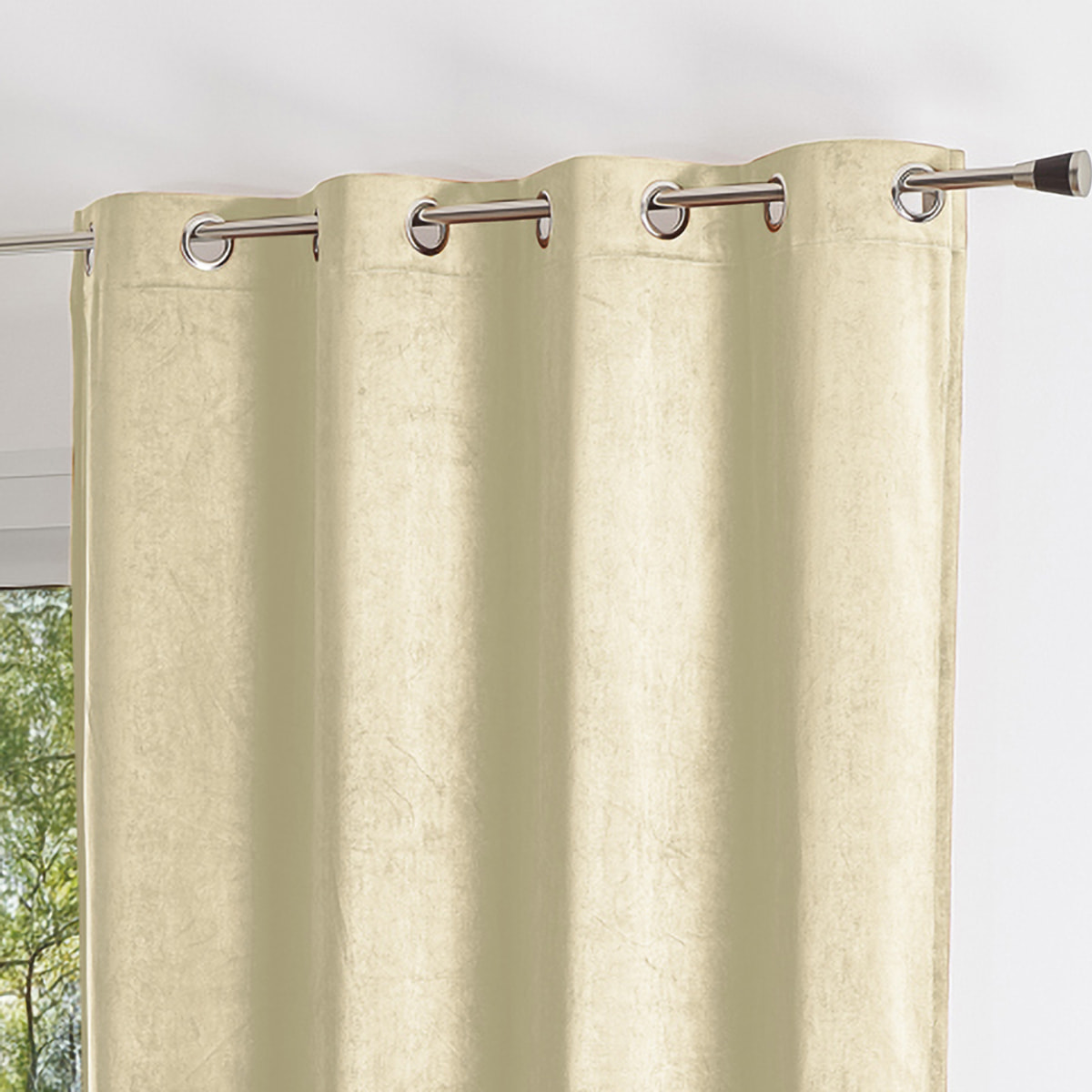 Rideau uni  - Effet daim - Lin