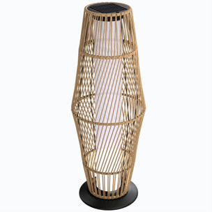 Lanterne solaire capteur de lumière résine tressée sable