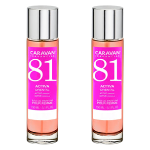 Caravan fragancias - caja de regalo con 2 perfumes nº81 de 150 ml, para mujer