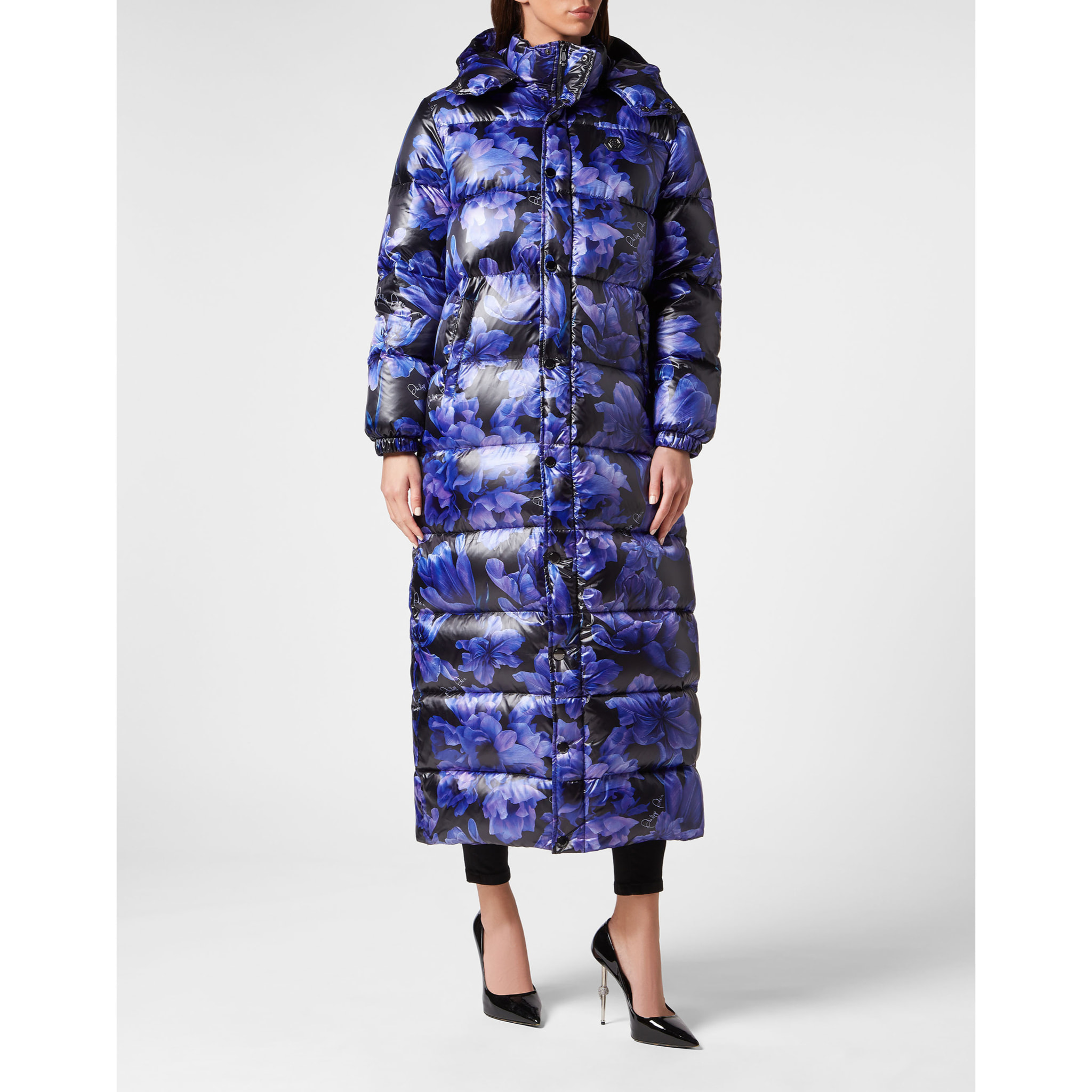 PHILIPP PLEIN Down Jacket FLOWERS