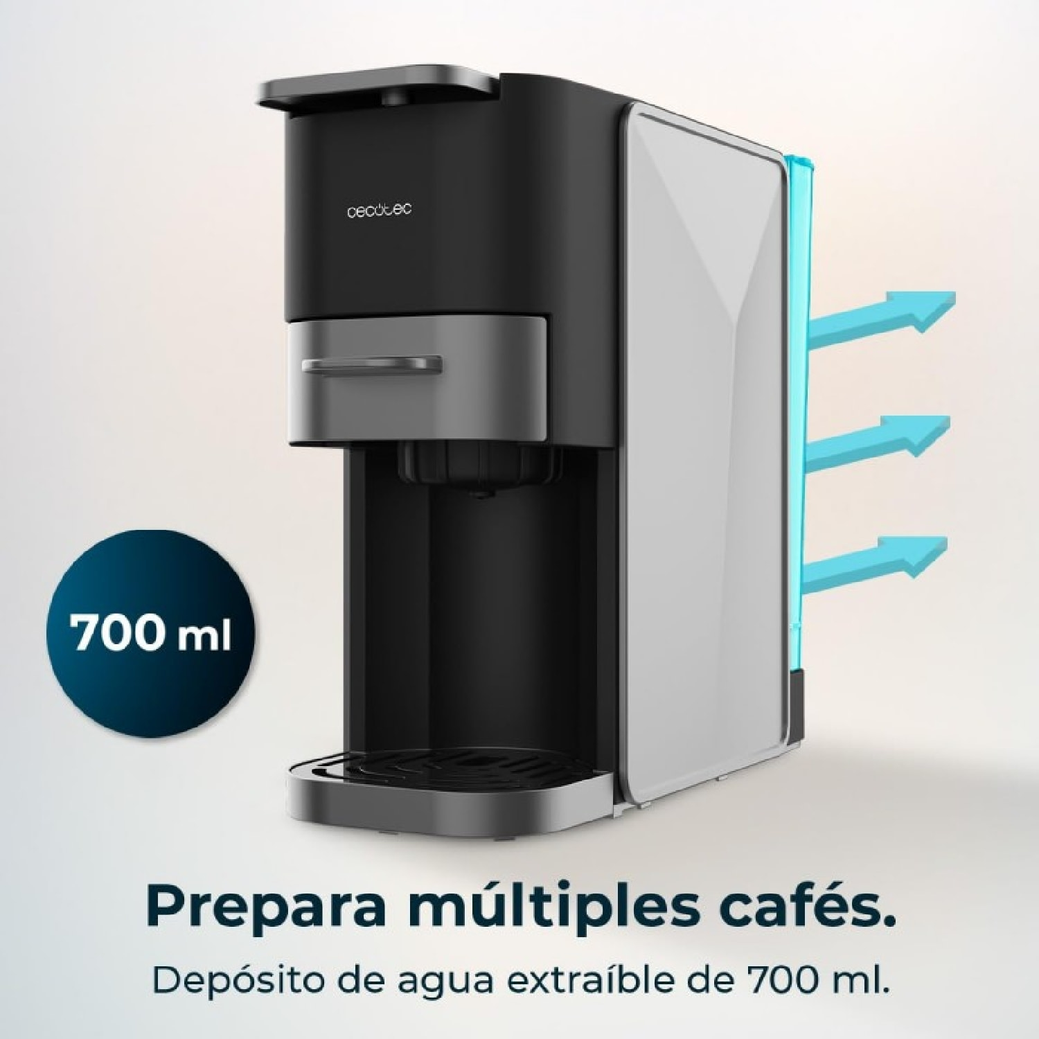 Cecotec Macchina da caffè a capsule FreeStyle Compact Dark