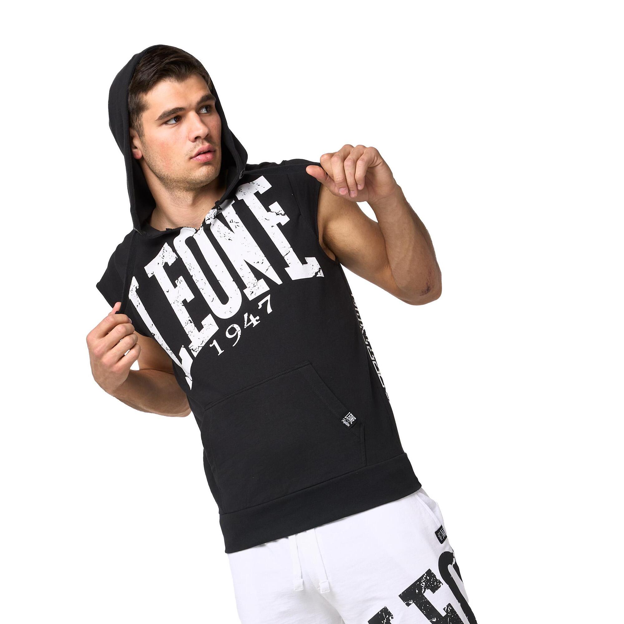 Sudadera con capucha sin mangas Leone Boxing Legend para hombre