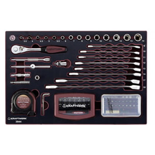 Coffret d'outils Pro-Line 1/4' KRAFTWERK 123 pièces - 3944