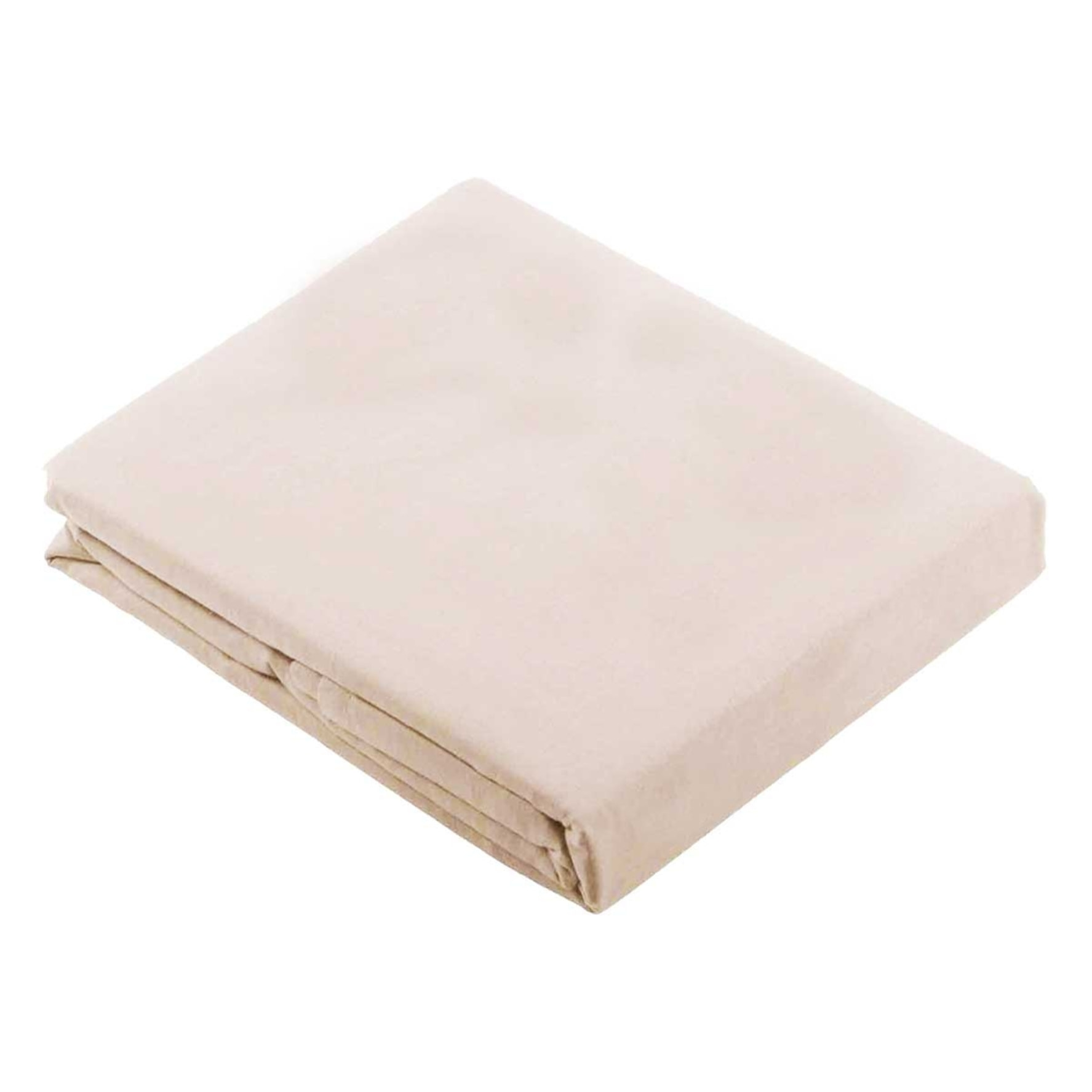 Drap Plat Uni en 100 % Coton - Rose Clair