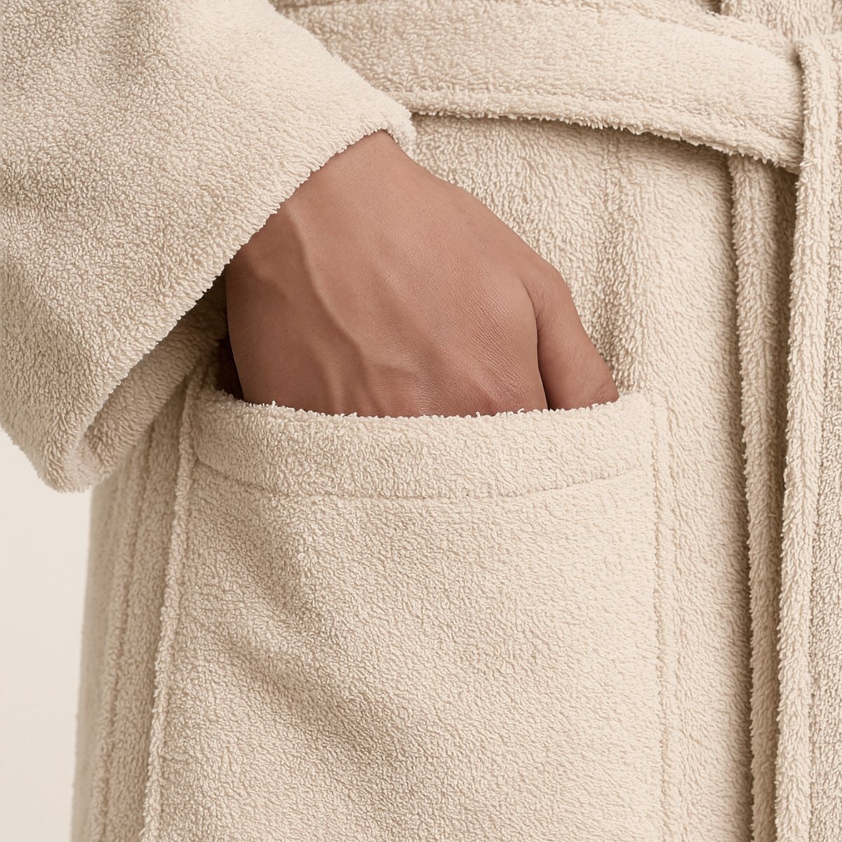 Albornoz - 100% algodón rizo peinado - 420 g/m2