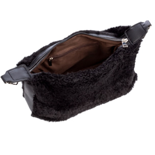 Atzara bolso de mano de pelo suave.