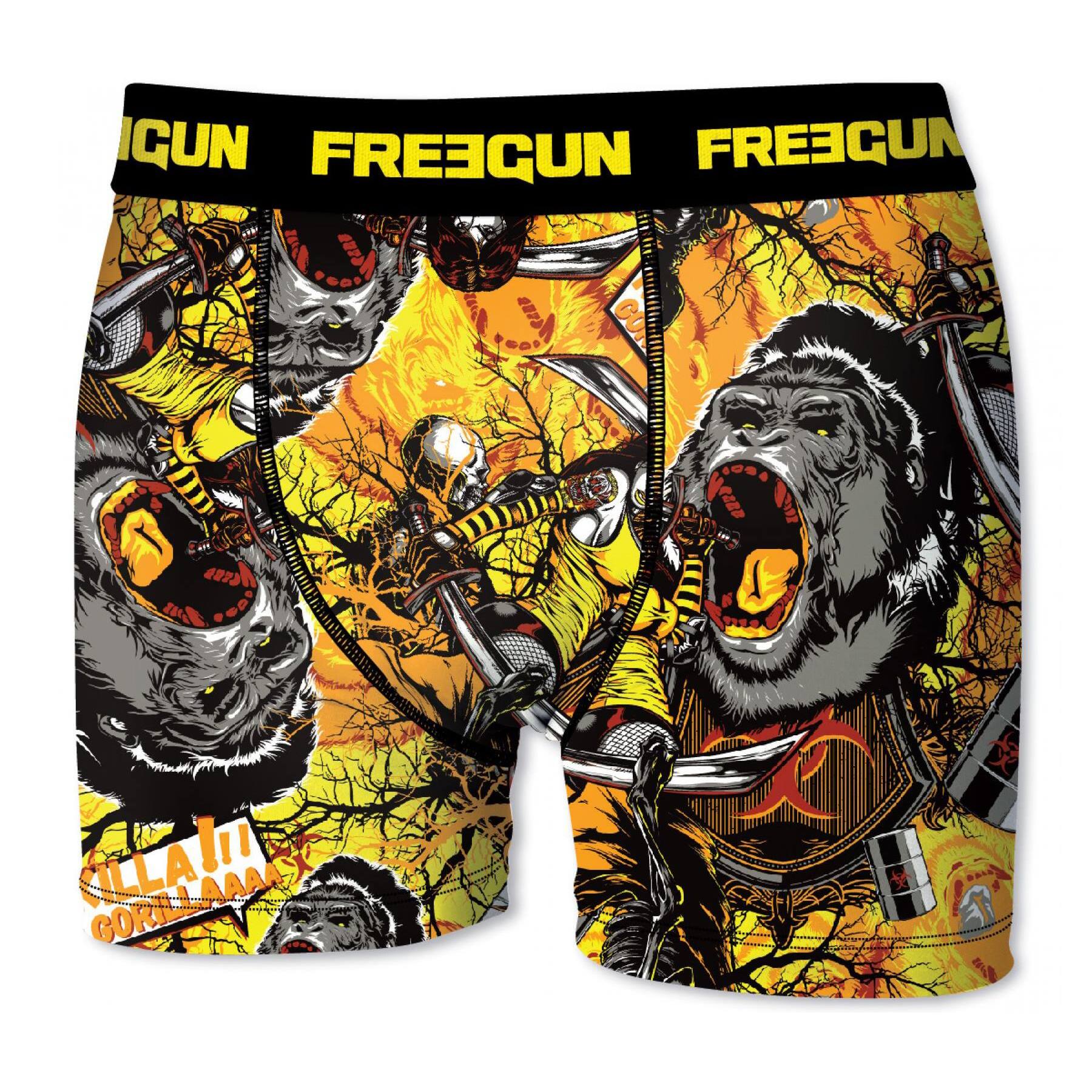 Calzoncillo boxer freegun color amarillo para niño