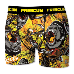 Calzoncillo boxer freegun color amarillo para niño