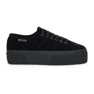 Superga - Scarpe da donna Donna Nero - 3790 VELVET ZEBRA LEGGERA