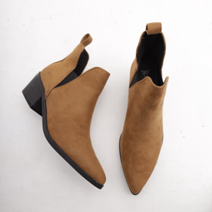 TRONCHETTO TEXANO ELASTICI TABACCO