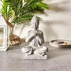 Bouddha Assis Ciment 27cm