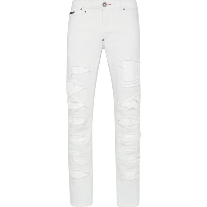 PHILIPP PLEIN Vaqueros de corte recto PYTHON