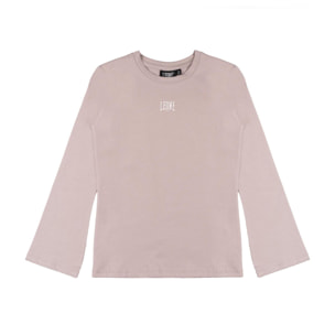 T-shirt da bambina a manica lunga con stampa logo piccolo Leone 1947 Lavender