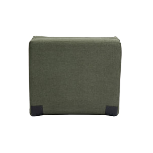 Chauffeuse 1 place convertible en tissu vert kaki SALLY