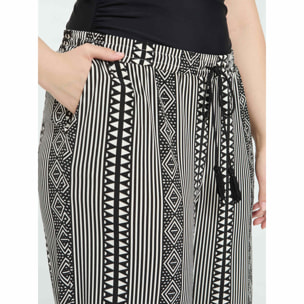 Fiorella Rubino - Pantalones palazzo de punto - Negro