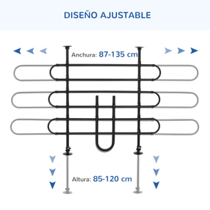 Conjunto para Mascotas Juego de Separador de Coche para Perros Ajustable y Rampa Plegable para Perros con Altura Ajustable 87-135x85-120 cm 90x40x61 cm Negro y Natural