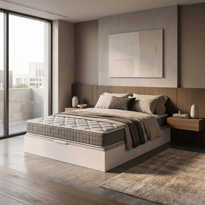 Colchón Visco y Espuma HR + Canapé Abatible | ENVIO, ENTREGA Y RETIRADA INCLUIDO | Ceramic Plus