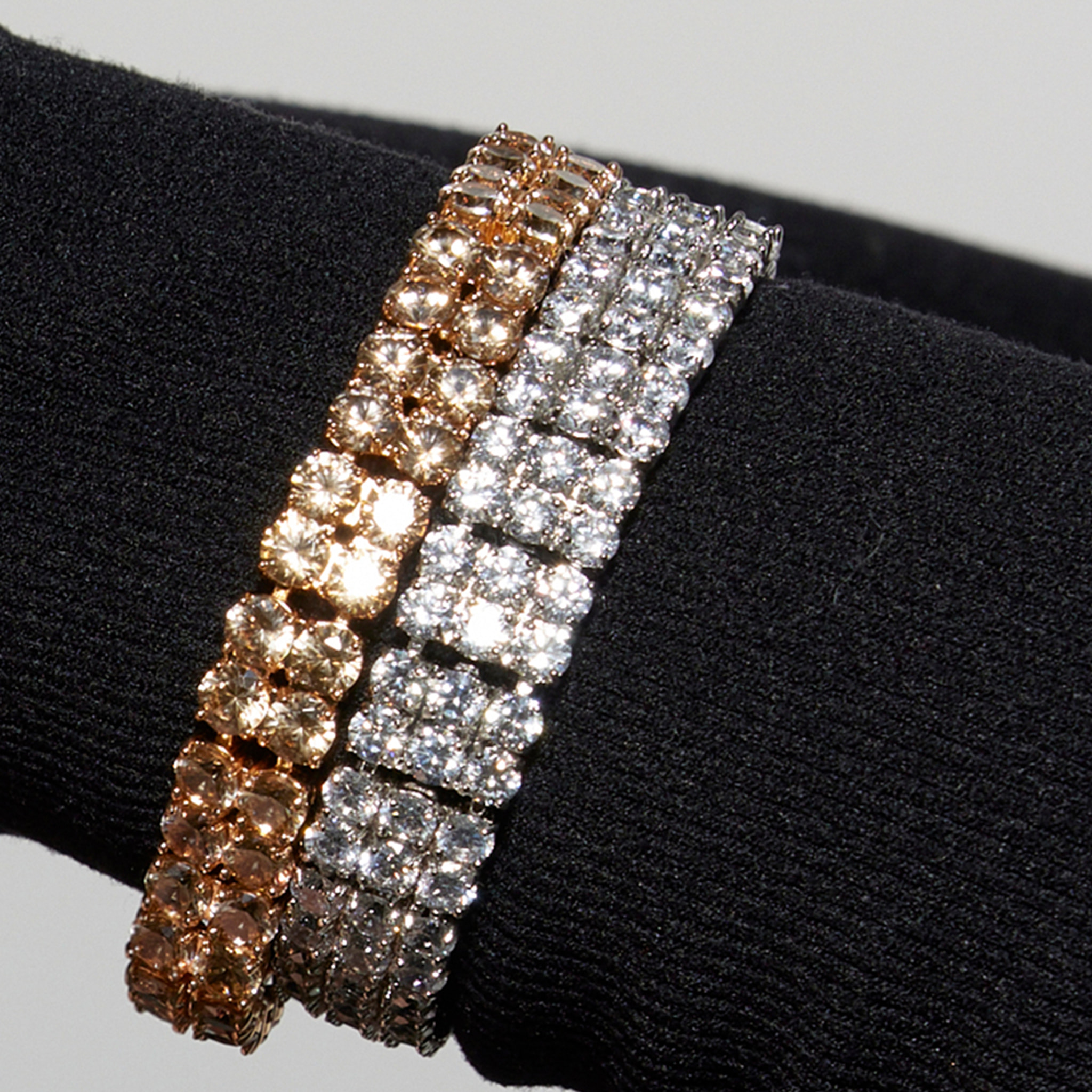 Pulsera con Circonita Brillante acabado plata