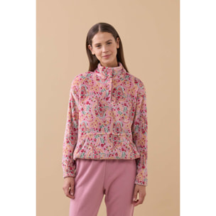 Pigiama donna softy in coral con collo quattro bottoni Noidinotte