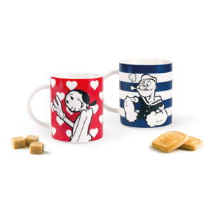 Set 2 Mug Excelsa – Popeye, New Bone China Multicolore